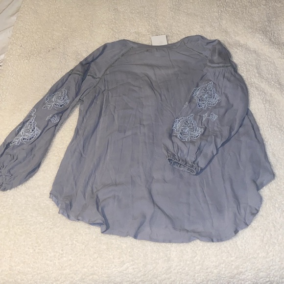 Blu Heaven Slate Gray Button Up Top - Picture 5 of 8